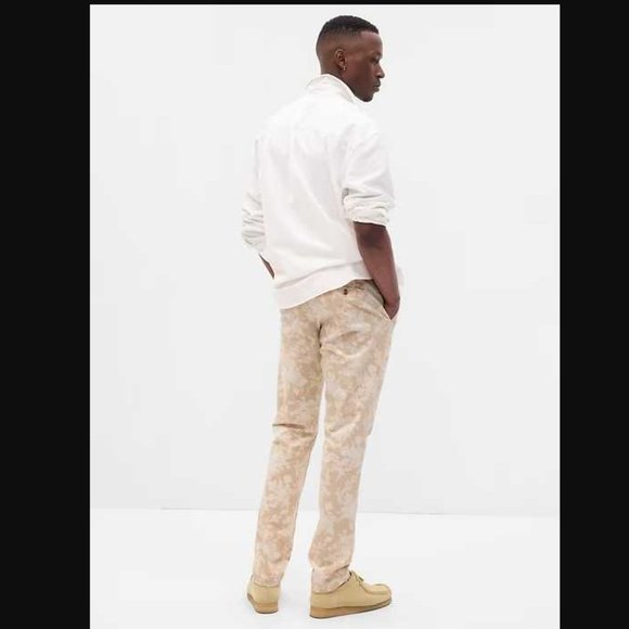 New men's 31x32 36x34 LoveShackFancy x Gap floral modern khakis pants slim fit - Picture 3 of 12